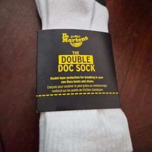 Dr. Martens Double Doc Sock in White